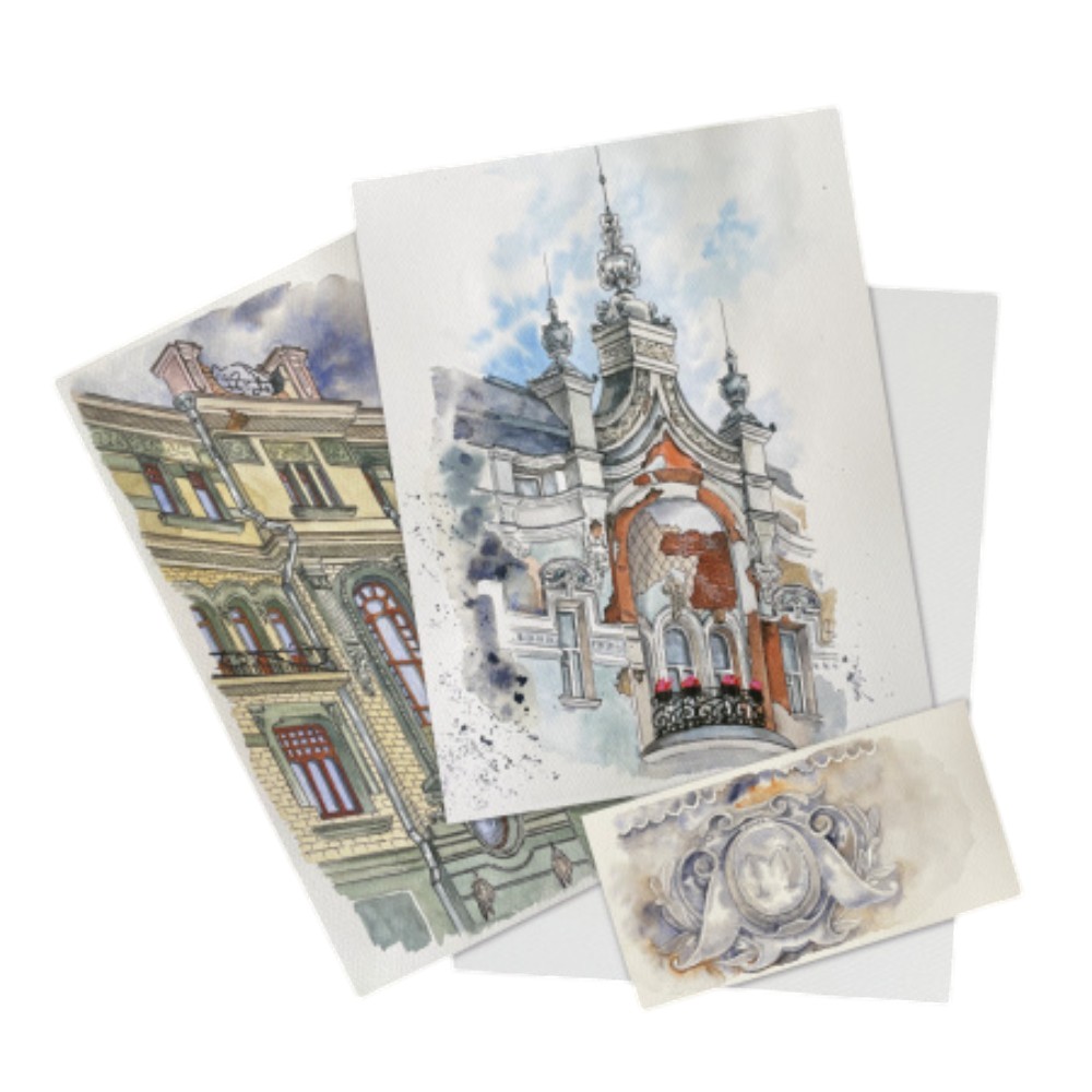 Бумага для акварели "Veroneze", 70% хлопок, А3, 300 г/м3