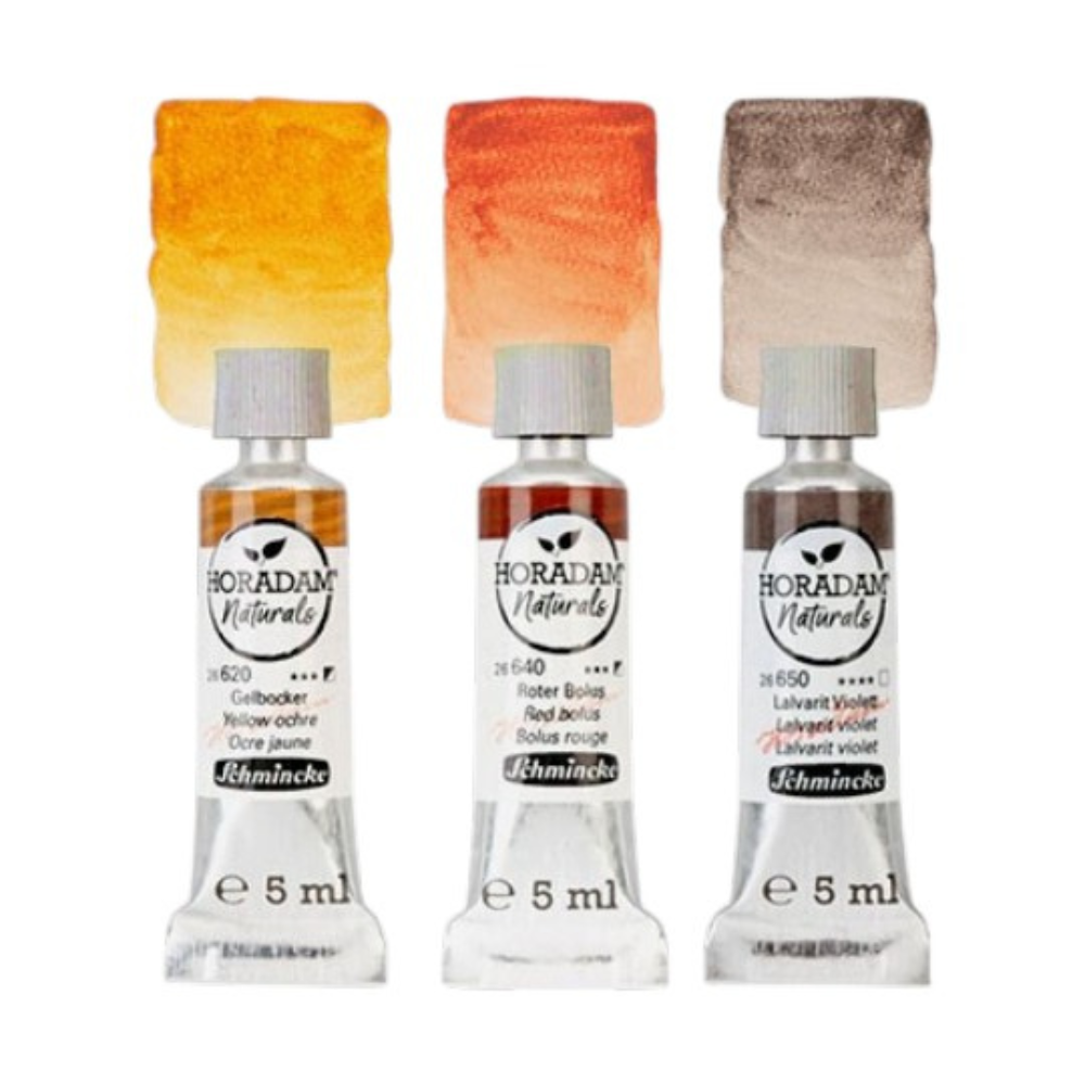 Краски акварельные "Schmincke. Horadam Naturals. Earth", набор 3 цвета, 5 мл, тубы