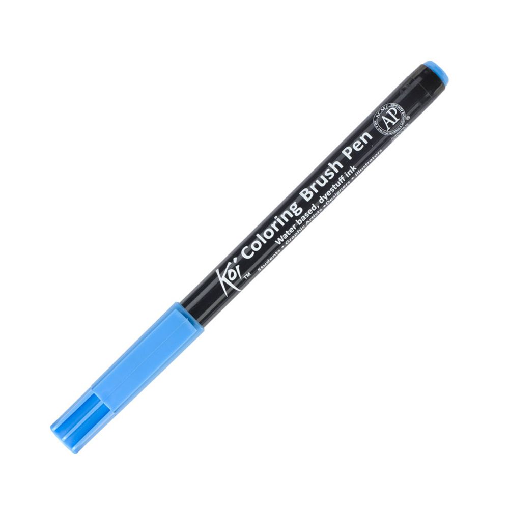 Маркер акварельный "Koi Color Brush", аквамарин