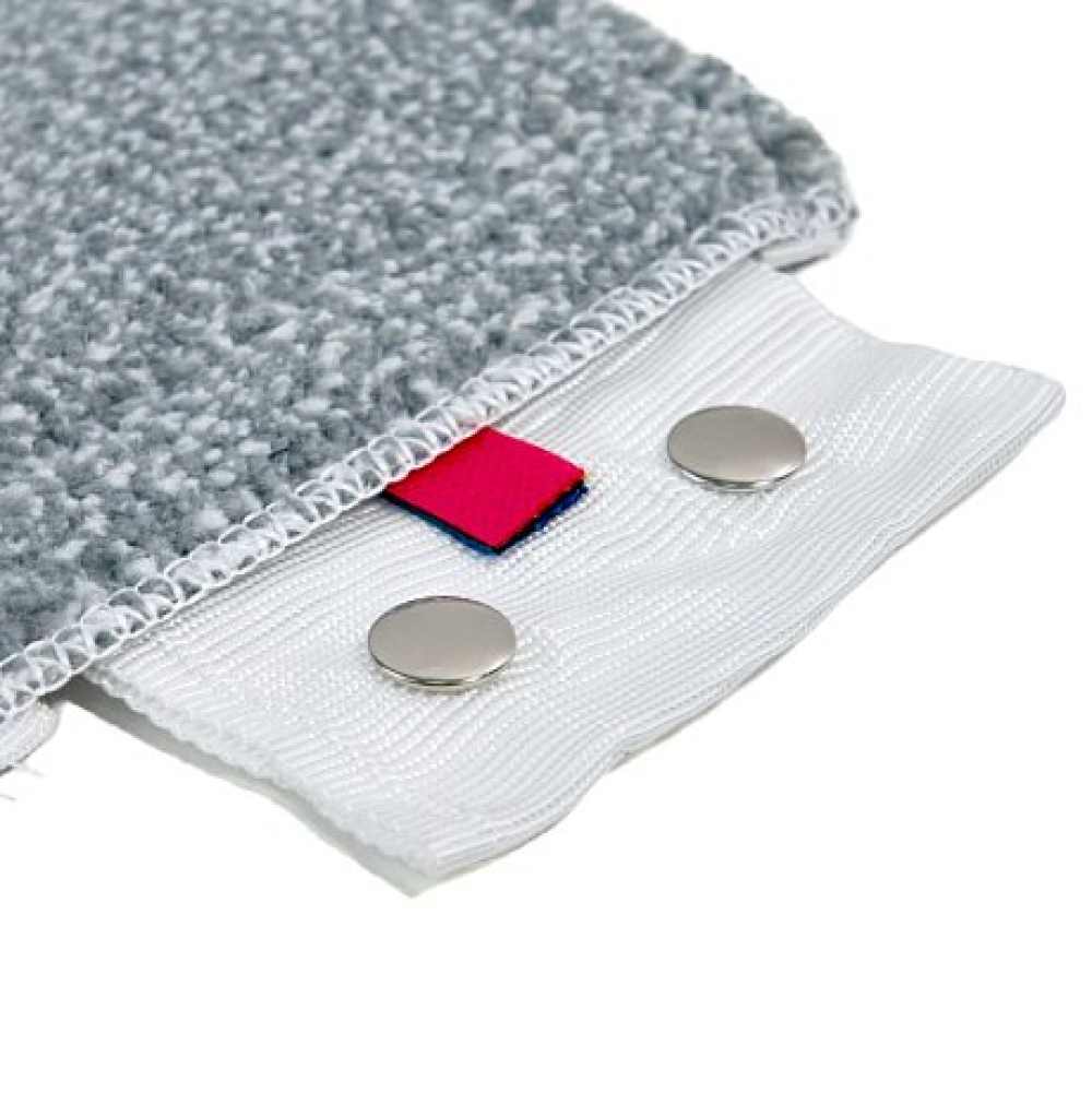 Насадка для плоской швабры 46х11 см с абразивом, языки-кнопки - 4