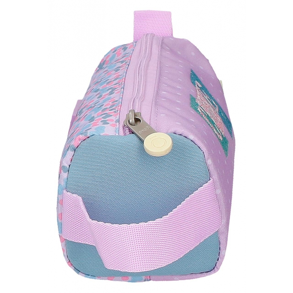 Пенал на 1 отделение "Cute girl", фиолетовый - 3