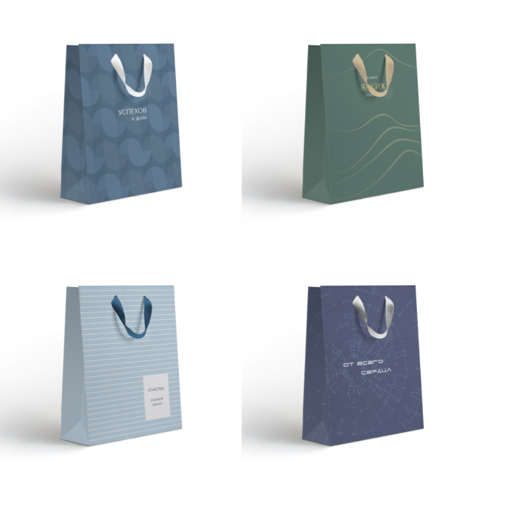 Пакет бумажный подарочный "Гравитация", 31х41х10 см, ассорти