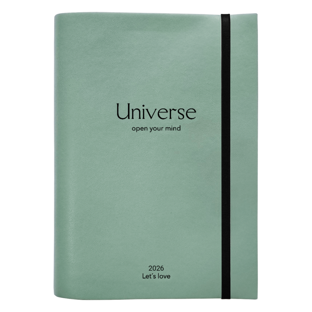 Ежедневник датированный "Universe" 2026, А5, 352 страницы, мятный