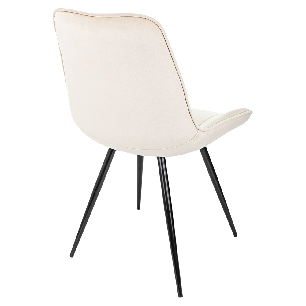 Стул Бюрократ "CH-K2_4", ткань, бежевый, металл, черный, комплект 4 штуки - 6