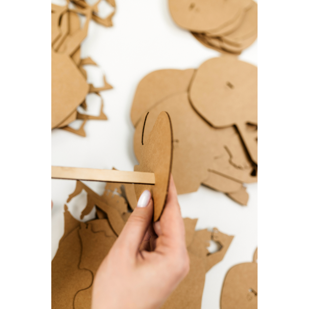 Пазл картонный 3D "Череп" - 5