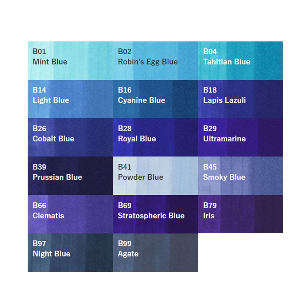 Маркер перманентный "Copic Sketch", B-34 марганцево-синий - 3