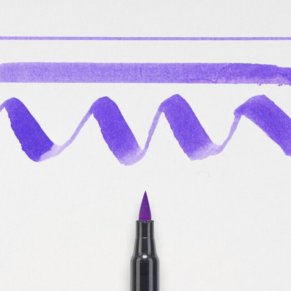 Маркер акварельный "Koi Color Brush", лавандовый