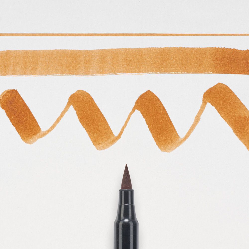 Маркер акварельный "Koi Color Brush", светло-коричневый