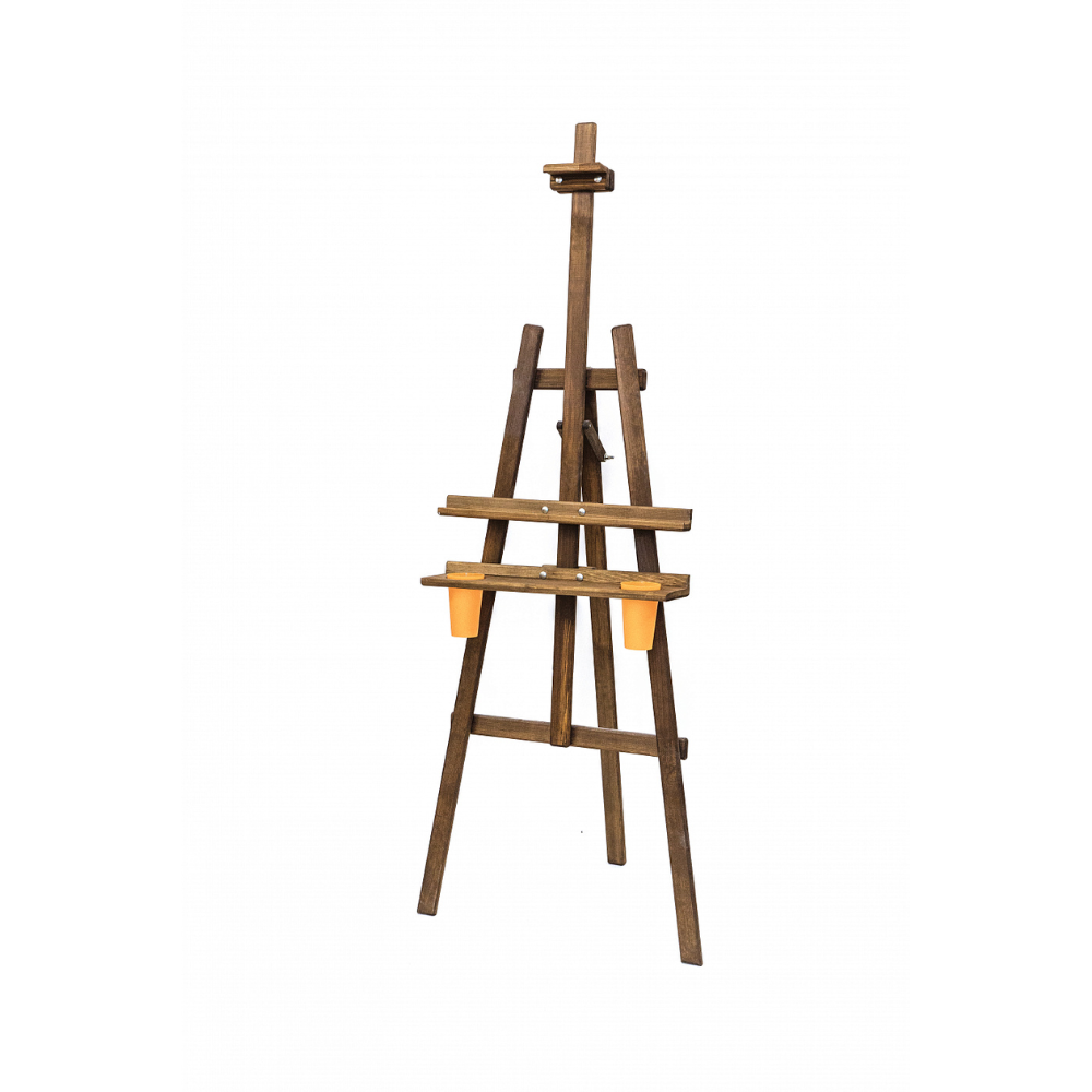 Мольберт лира "Малевичъ. Комфорт", сосна, коричневый