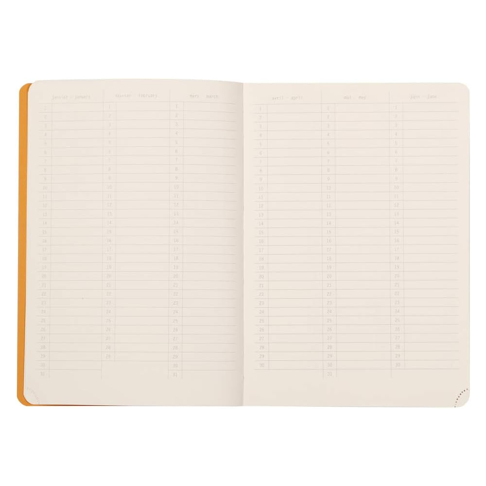 Еженедельник недатированный "Rhodiarama Perpetual", А5, 64 листа, коричневый - 3