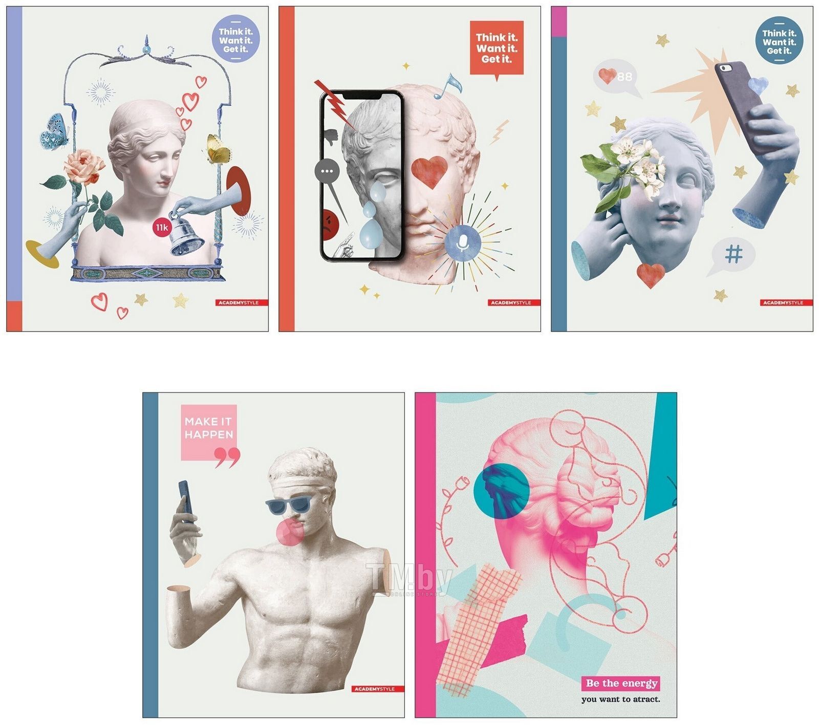 Тетрадь "Альтернатива", А5, 48 листов, в клетку, ассорти