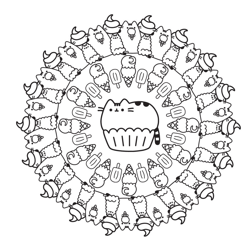 Раскраска-антистресс "Пушин Кэт. Маленькая мяу-раскраска", Клэр Белтон - 10