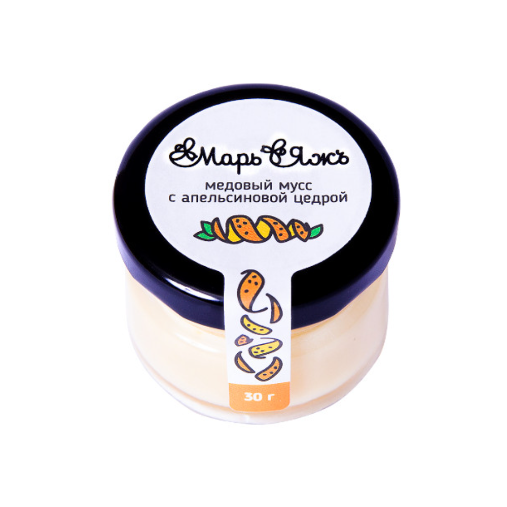 Медовый мусс "МарьЯжъ" с апельсиновой цедрой , 30 гр