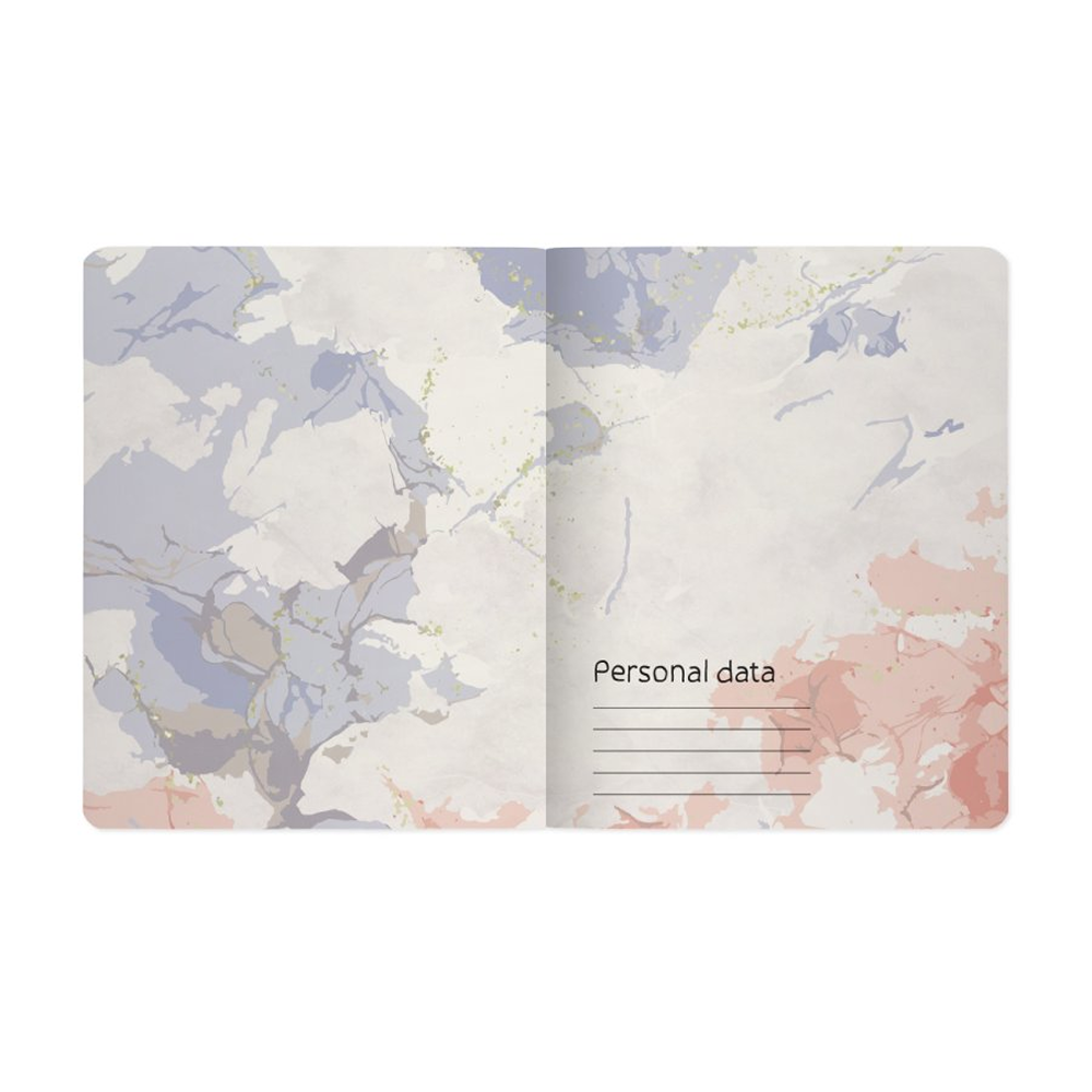 Тетрадь "Primavera", A5, 48 листов, клетка, скоба сбоку, ассорти - 7