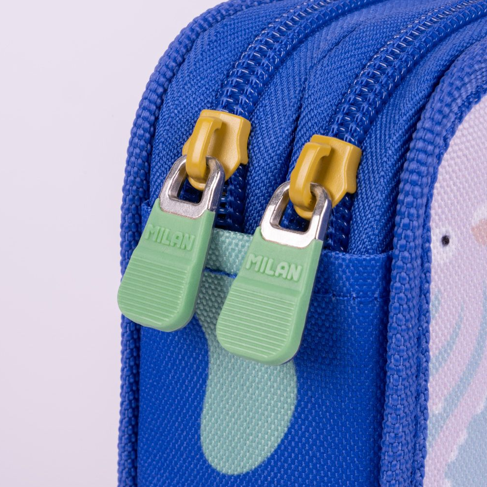 Пенал "Blue Odyssey" 2 отделения, с наполнением - 3