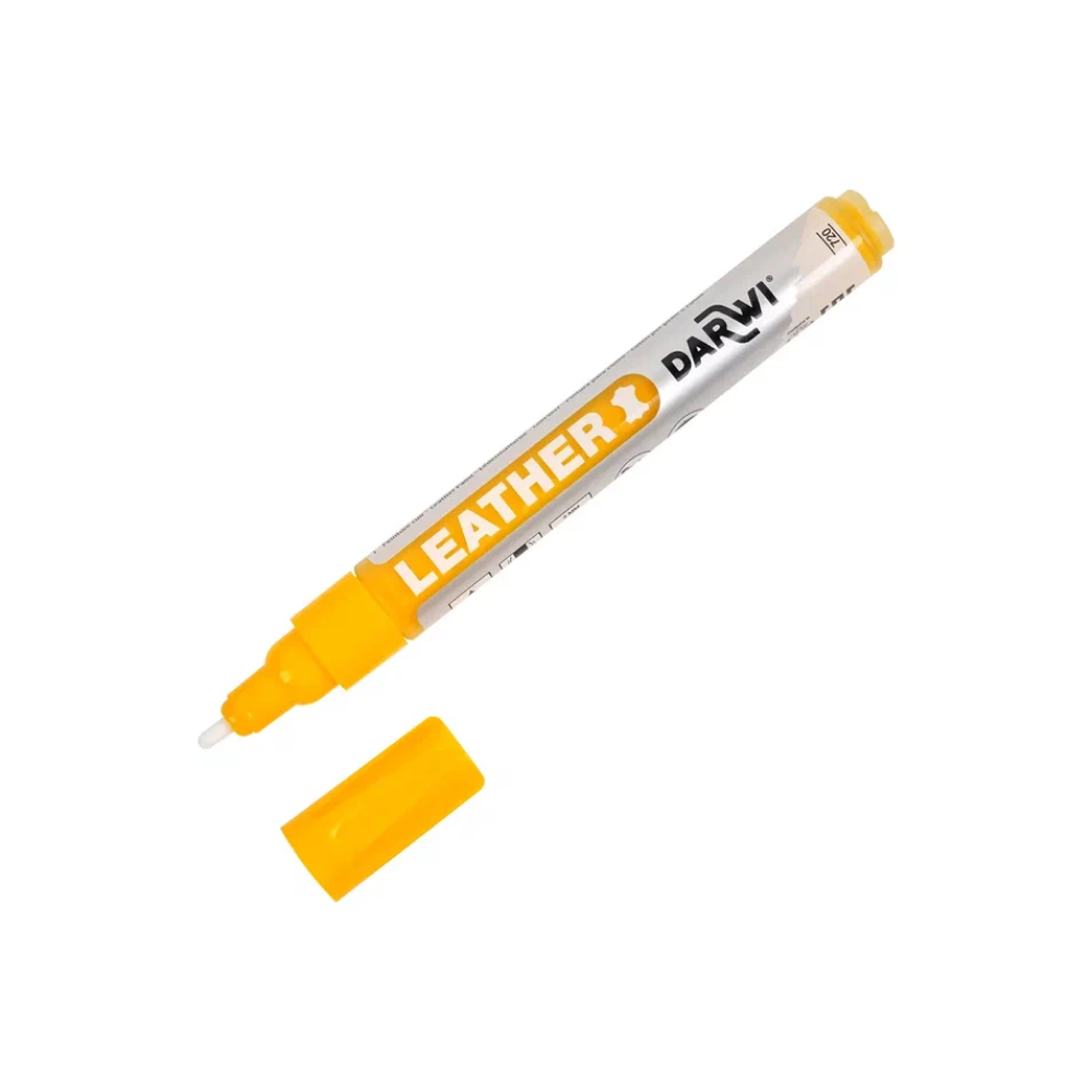 Маркер акриловый для кожи "Darwi", 2 мм, темно-желтый
