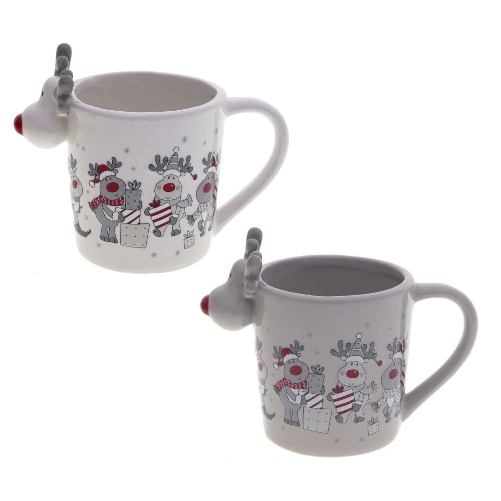 Кружка "Олень", керамика, 400 мл, ассорти