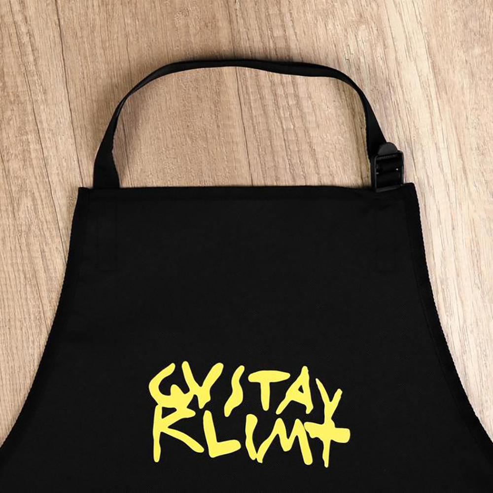 Фартук художника "Климт", прорезиненный, черный - 3