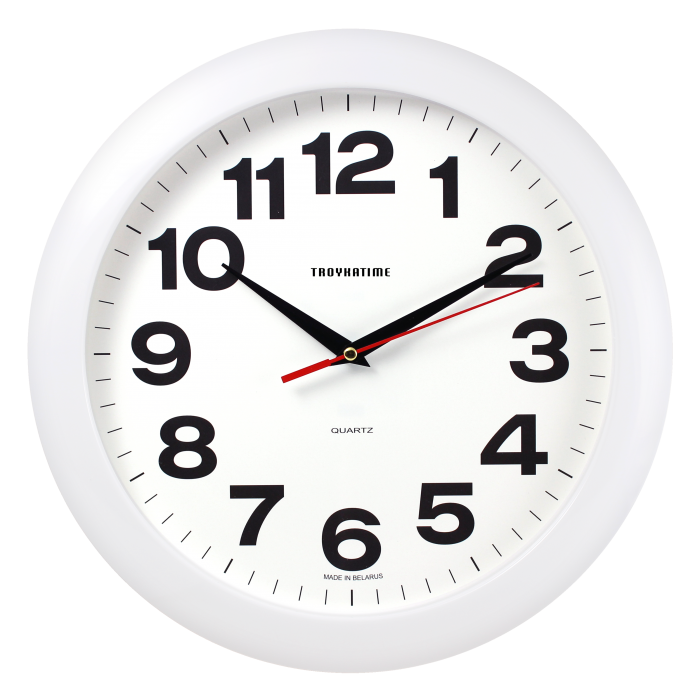 Часы настенные круглые "11110198", белый