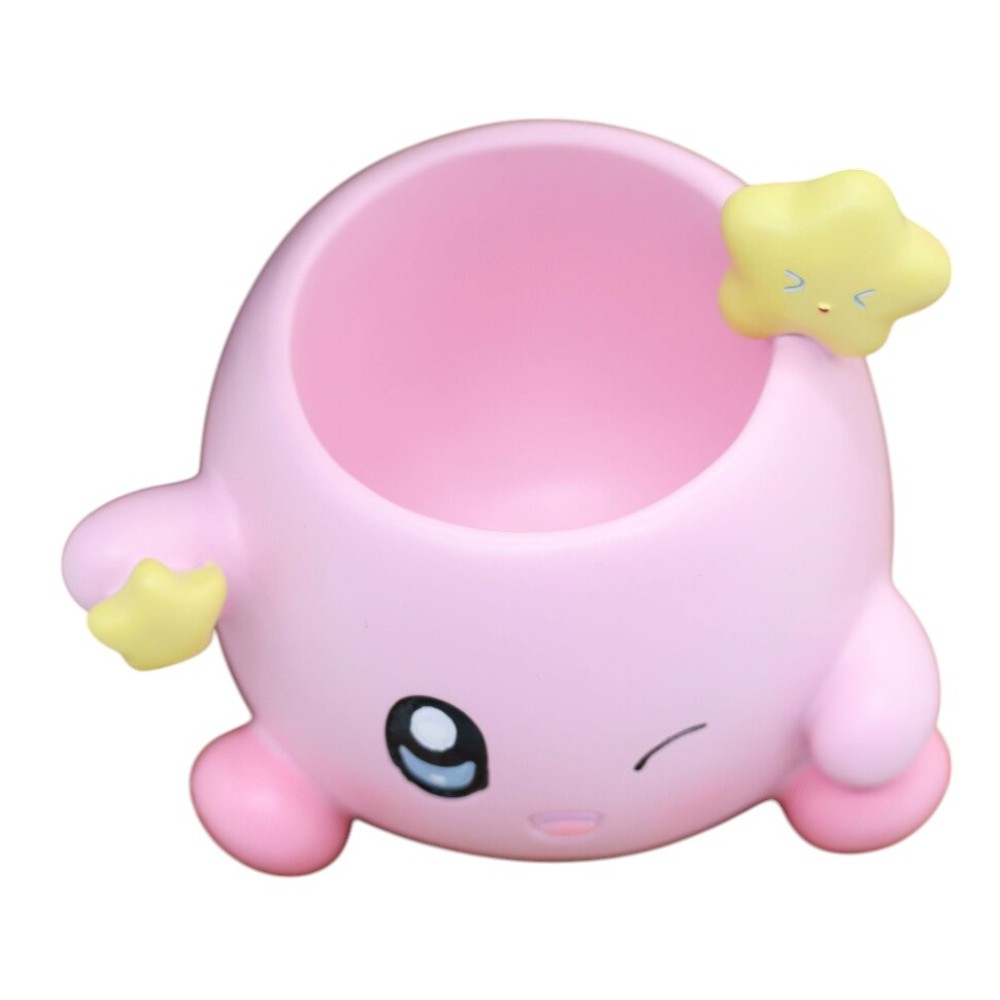 Подставка для канцелярских мелочей "Lucky stars", пластик, розовый