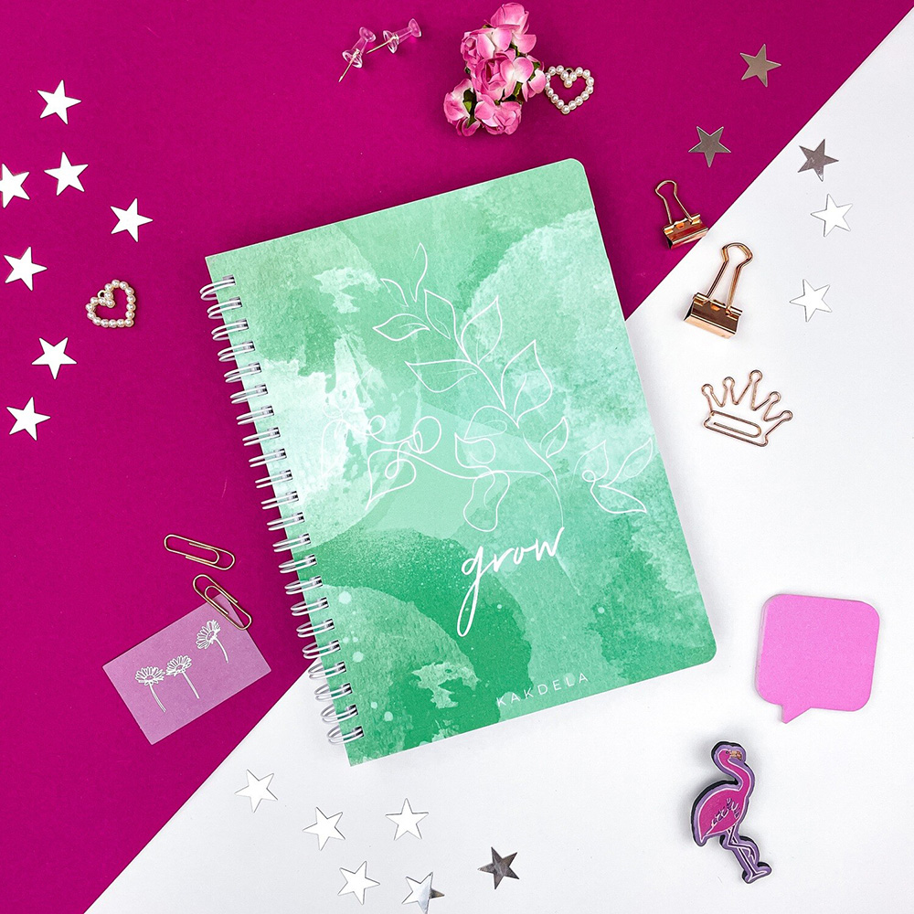 Блокнот-планер "Kakdela 3.0. Grow", А5, 83 листа, зеленый - 11