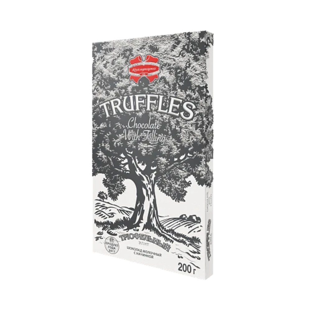 Шоколад молочный "Трюфельный Элит" 200 гр., с начинкой