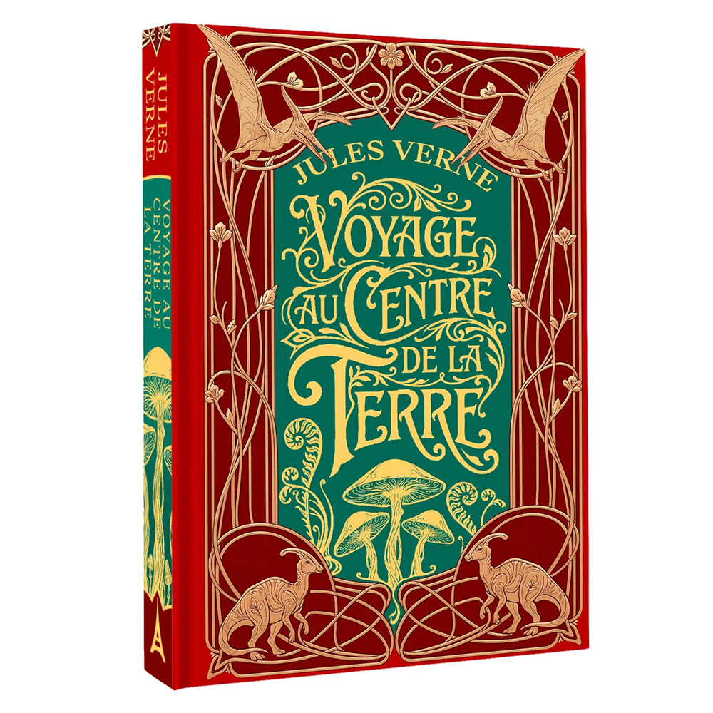 Книга на французском языке "Voyage au centre de la Terre", Жюль Верн