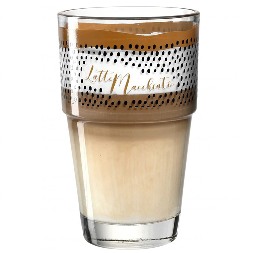Стакан стеклянный "Solo Latte Macchiato", 410 мл, черный