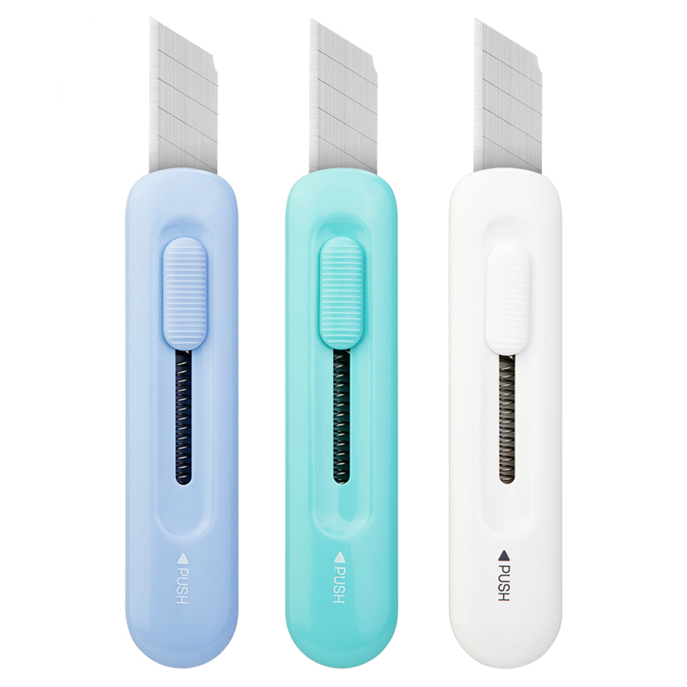 Нож для бумаги "Deli", 0.9 см, ассорти