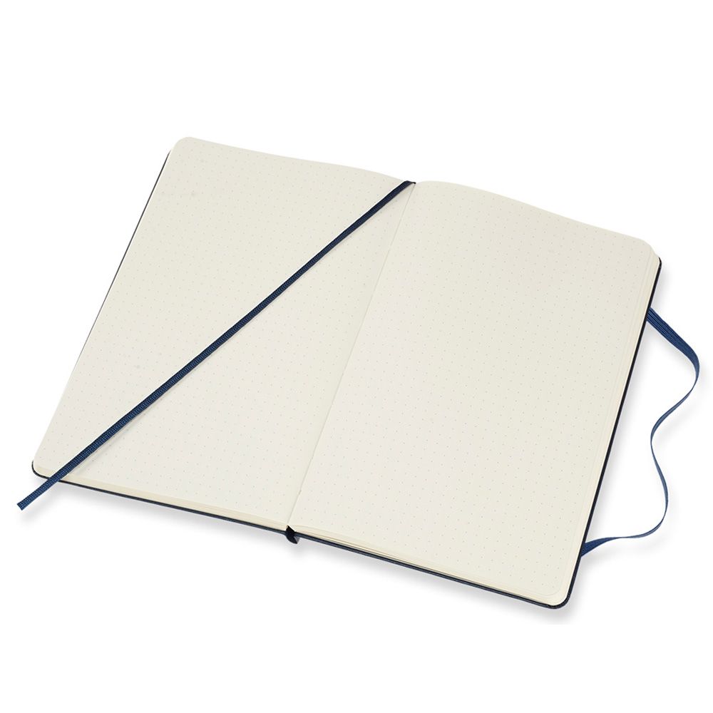 Блокнот "Classic Large", А5, 120 листов, точка, синий сапфир - 4