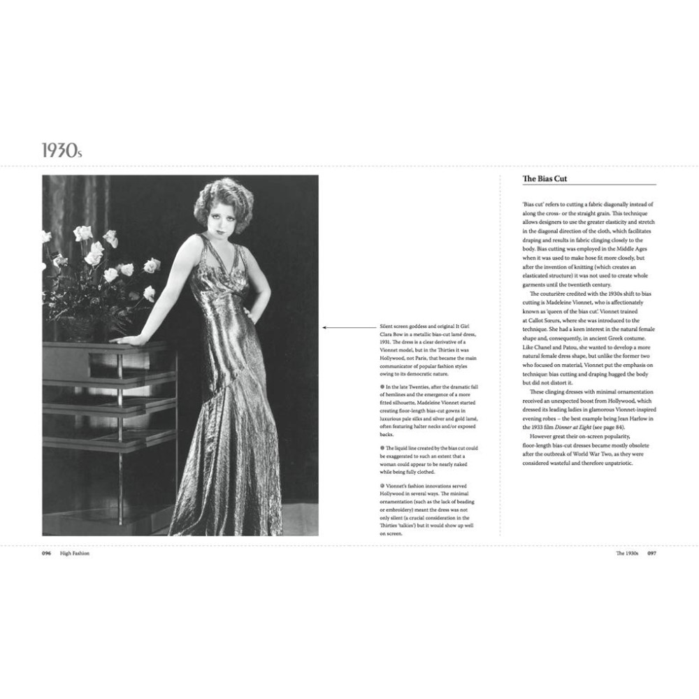 Книга на английском языке "High Fashion. The 20th Century Decade by Decade", Emmanuelle Dirix