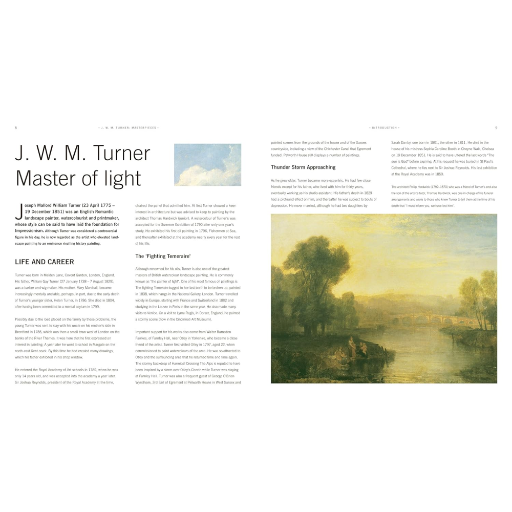 Книга на английском языке "Masterpieces of Art. J.M.W. Turner", Rosalind Ormiston