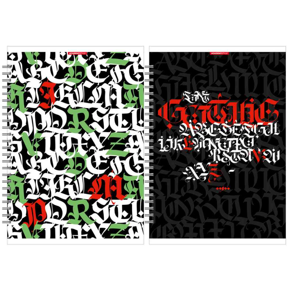 Тетрадь "Каллиграфия" , А4, 80 листов, в клетку, ассорти