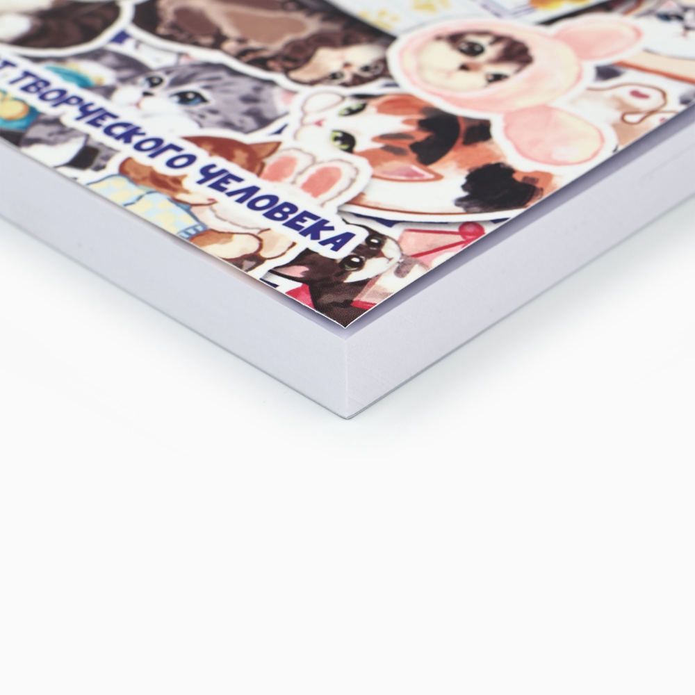 Блокнот творческий с заданиями "Котики", А6+, 120 листов