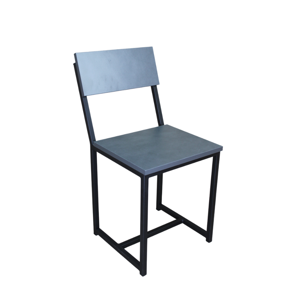 Стул ALLERD RION, металл, ЛДСП, черный муар, Металл Бруклин