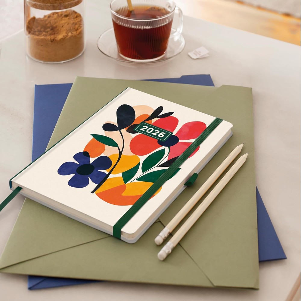 Ежедневник датированный "Mini Garden" 2026, A5, линейка, бежевый - 7