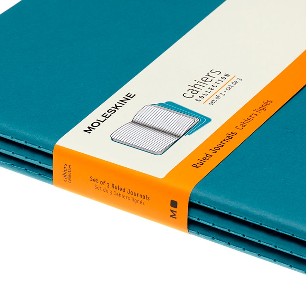 Блокнот "Cahier Journal Xlarge", А4, 190x250 мм, 60 л, 3 шт, голубой - 5