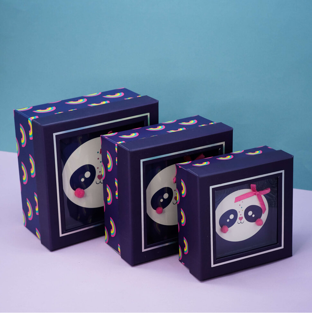 Коробка подарочная "Panda", 17х17х8 см - 6