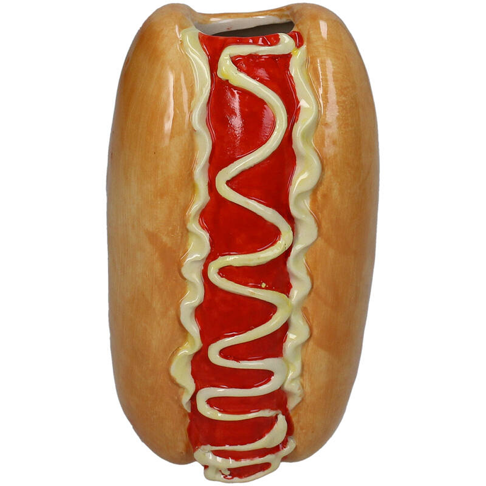 Ваза керамическая "Hotdog", 9.2х8х16.3 см, разноцветный
