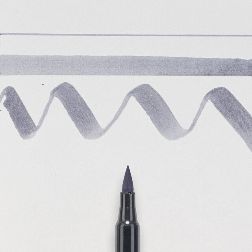 Маркер акварельный "Koi Color Brush", холодный серый