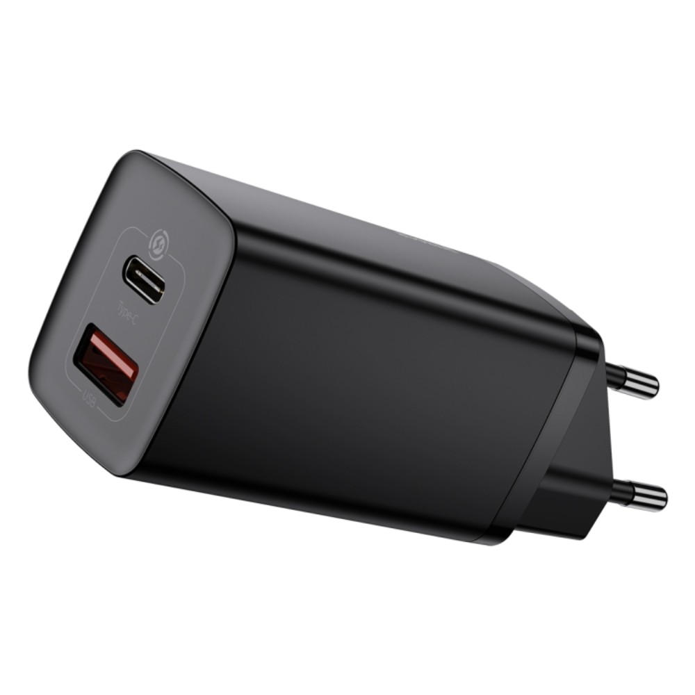 Сетевое зарядное устройство Baseus "CCGAN2L-B01" GaN2 Lite Quick Charger Type-C+USB, черный