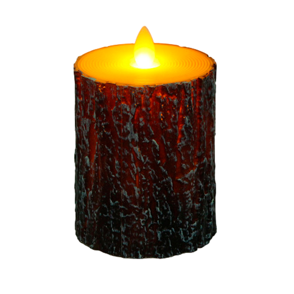 Свеча декоративная "Свеча-Дерево", 75x100 мм, с подсветкой, на батарейках