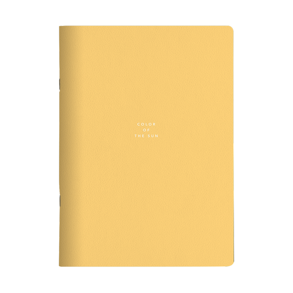 Тетрадь "Block", A4, 48 листов, клетка, скоба сбоку, желтый