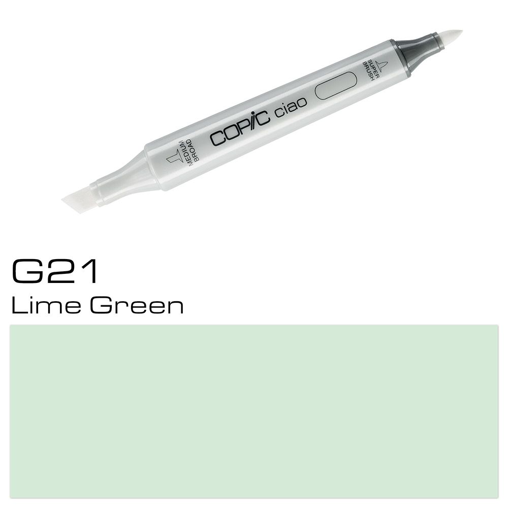 Маркер перманентый "Copic ciao" G-21, зеленый лайм