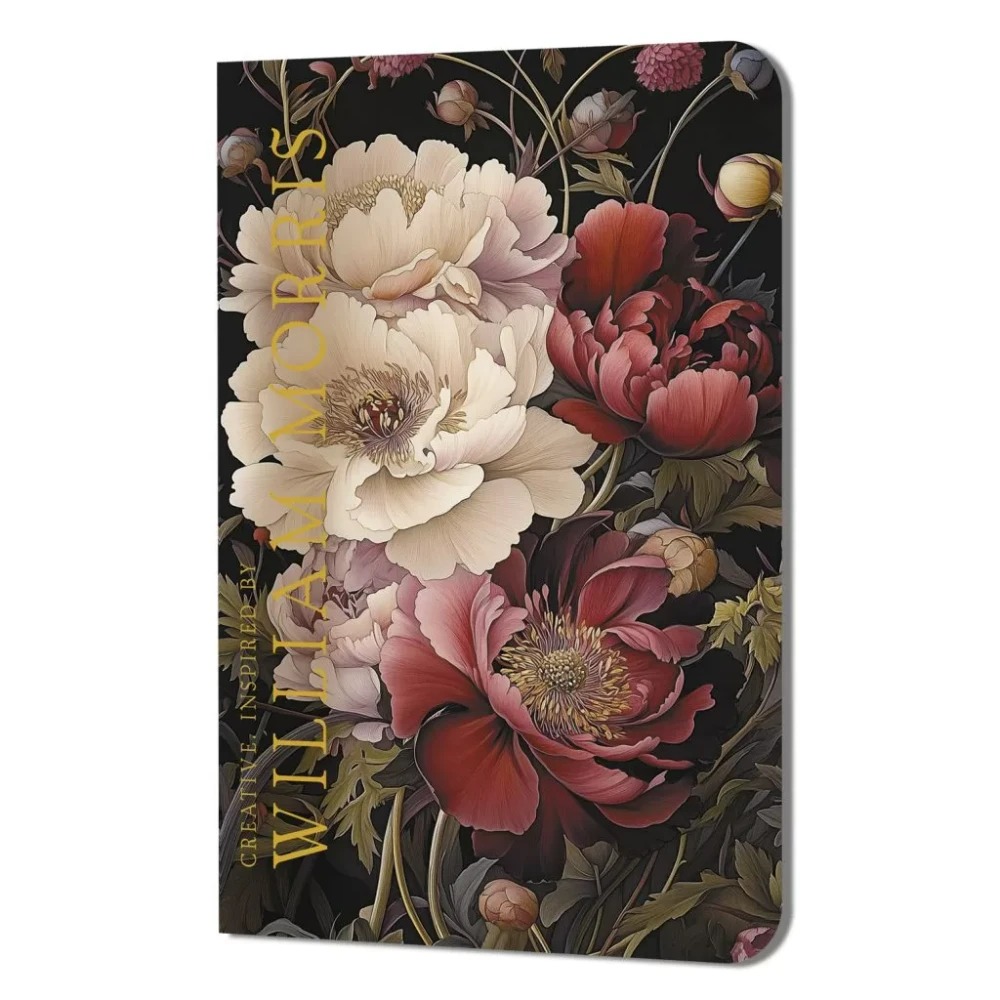 Блокнот "Creative. Inspired by William Morris", 130x210 мм, 32 листа, в линейку, темный