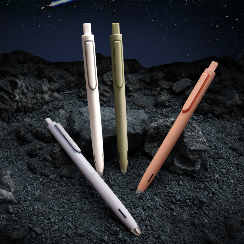 Ручка гелевая  "Space Up", 0,5 мм, белый, стерж. черный - 4