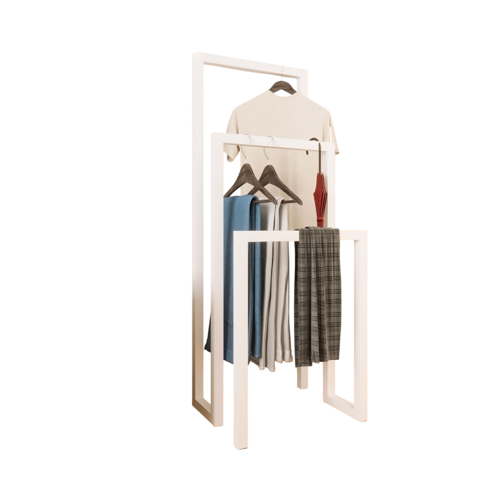 Вешалка напольная ALLERD 120 GEON, белый муар