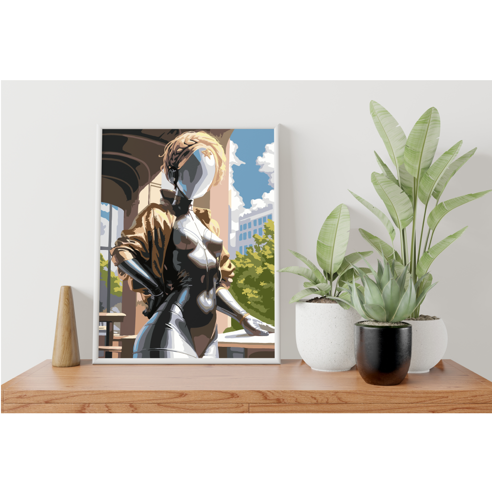 Набор для творчества "Atomic Heart", 40x50 см, красками по номерам - 2