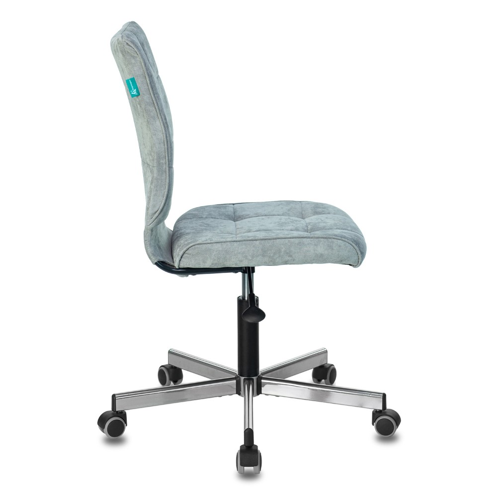 Кресло для персонала "Бюрократ СH-330M/LT", ткань, металл, серо-голубой - 4