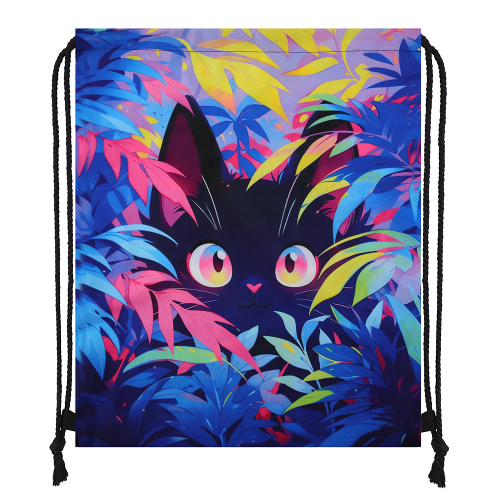 Мешок для обуви "Tropical cat", полиэстер, разноцветный